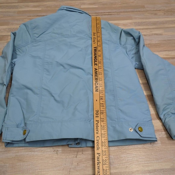 Vintage LL Bean All Conditions "2 In One" Jacket Womens Small Blue Poly Shell - Picture 7 of 8